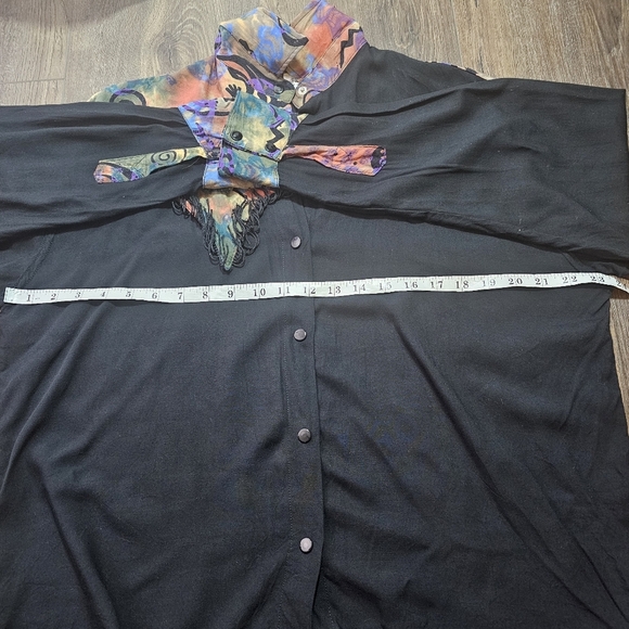 VTG Sebatu Shirt One Size Fringe,Beaded,Art To Wear,Western - Picture 10 of 14